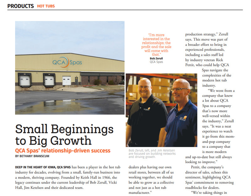 Spa Retailer Article
